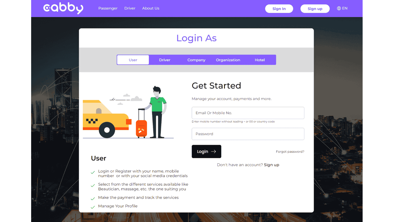 Cabby Image